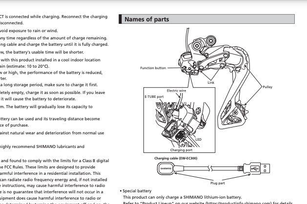 2022 Shimano 105 Di2 rear derailleur - 1