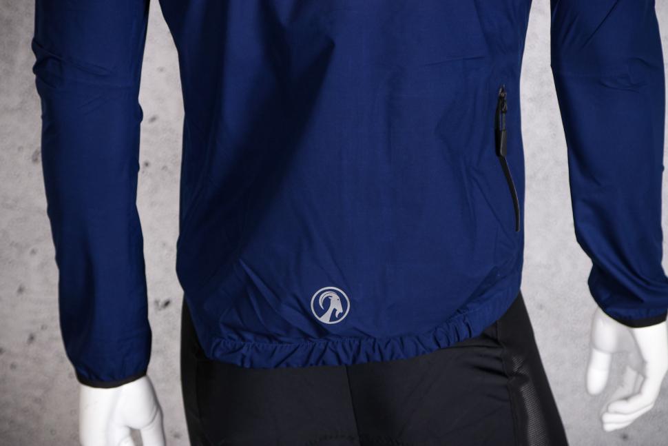 2022 Stolen Goat Men's Navy Waterproof Jacket - tail.jpg