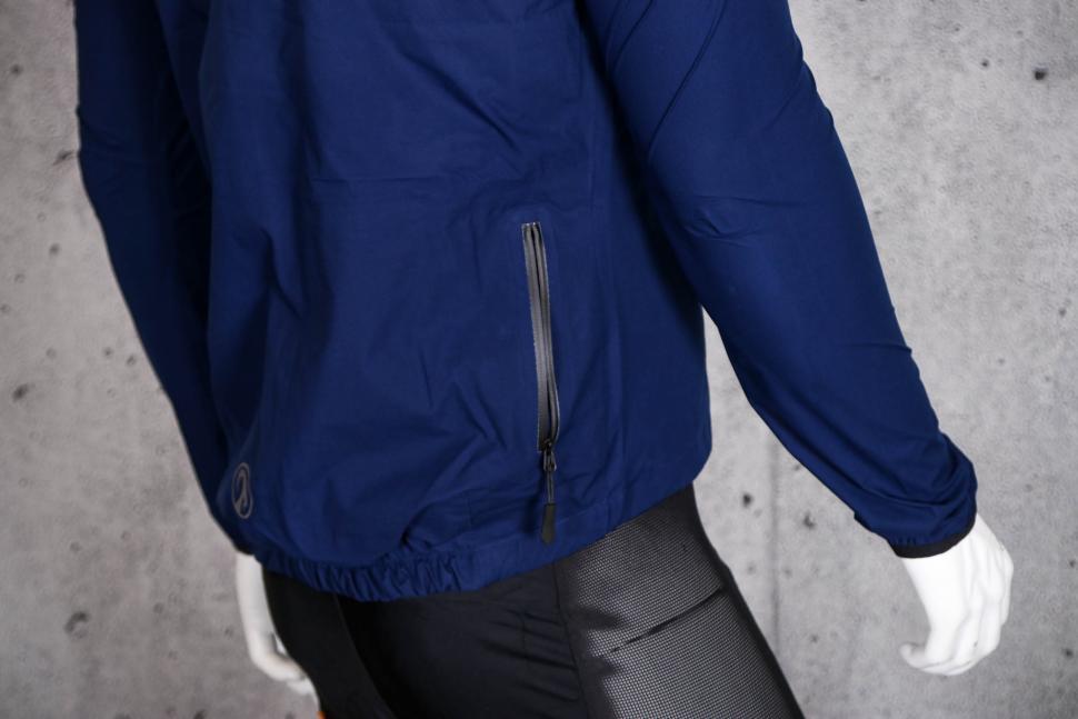 2022 Stolen Goat Men's Navy Waterproof Jacket - zip pocket.jpg