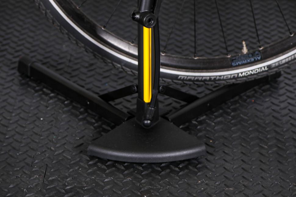 2022 Topeak Transformer Eup Floor Pump - base in use.jpg