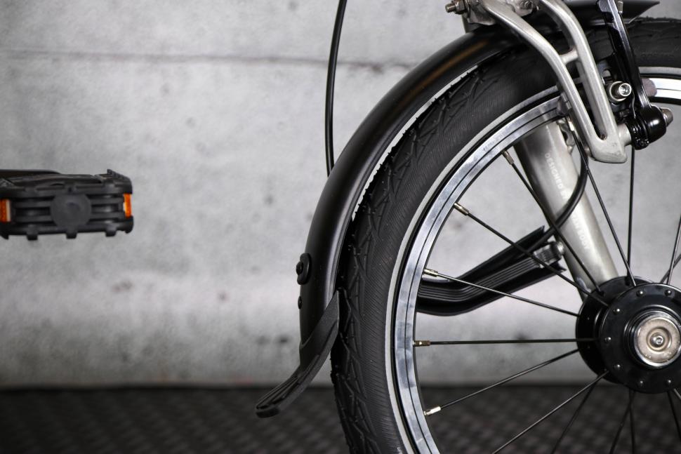 2023 BTwin Ultra compact 1 second light folding bike - front mudguard.jpg