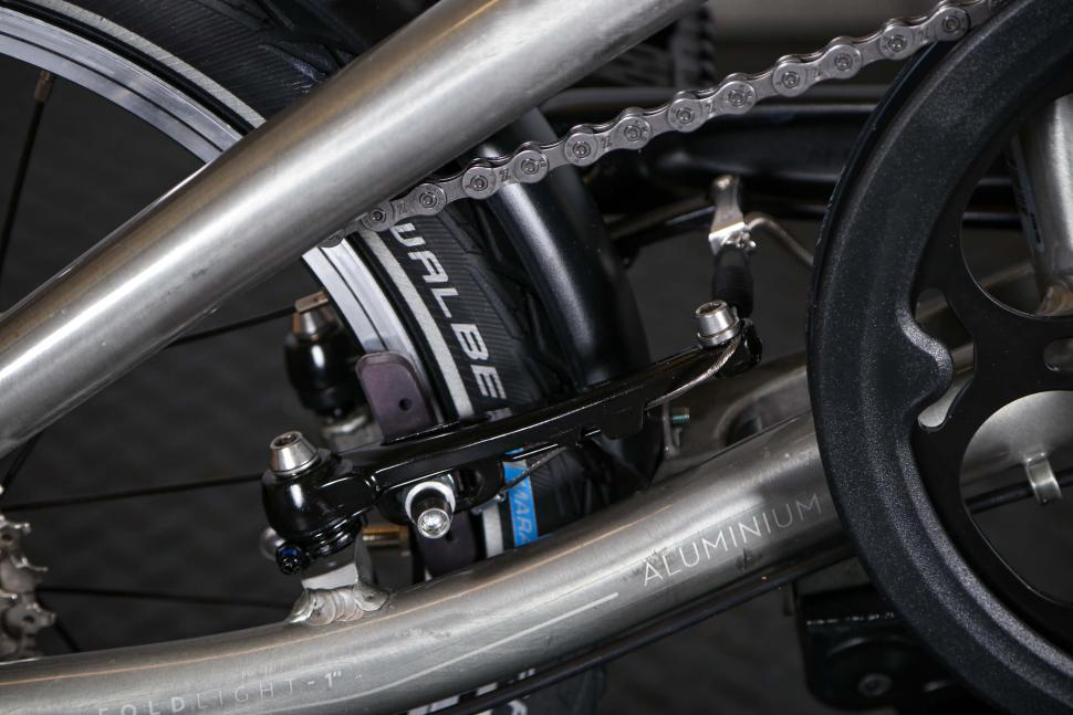 2023 BTwin Ultra compact 1 second light folding bike - rear brake.jpg