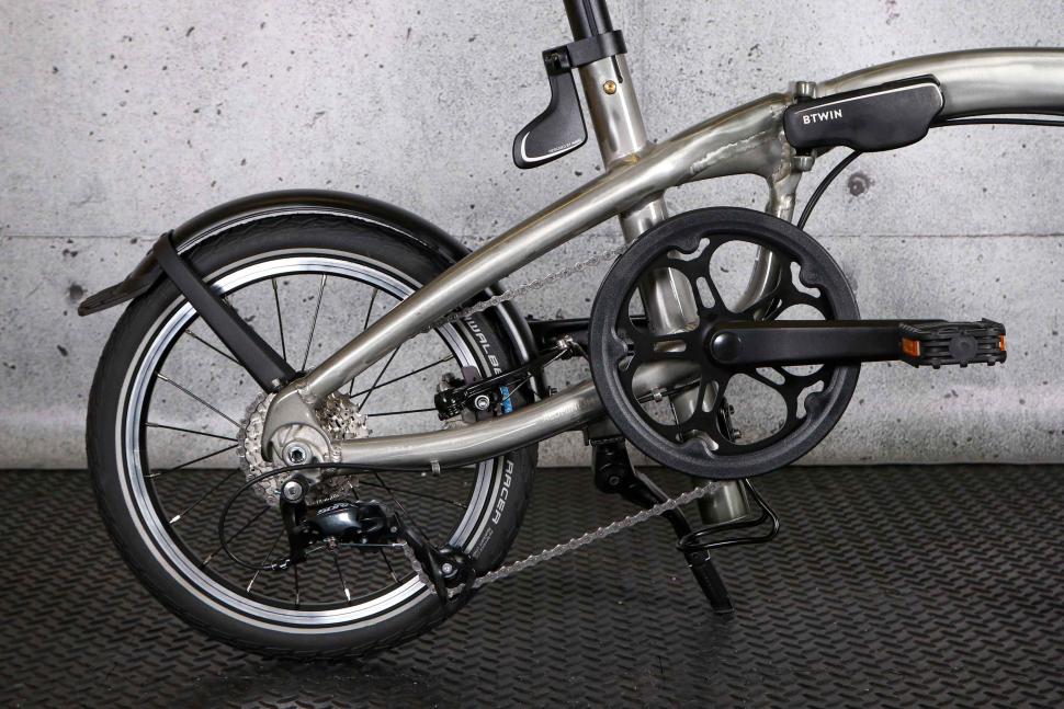 2023 BTwin Ultra compact 1 second light folding bike - rear.jpg
