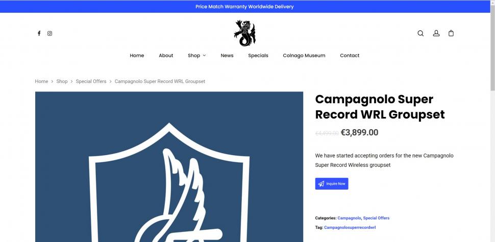 2023 camagnolo Super record Wireless price