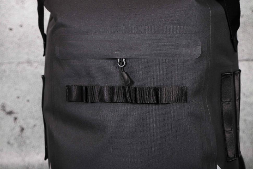 2023 Craft Cadence Cycling Backpack Roll Top Waterproof - 30 litres - webbing and zip pocket.jpg