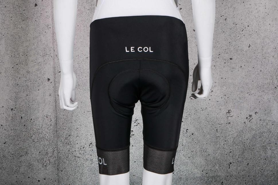 2023 Le Col Womens Pro Lightweight Bib Shorts - legs back.jpg