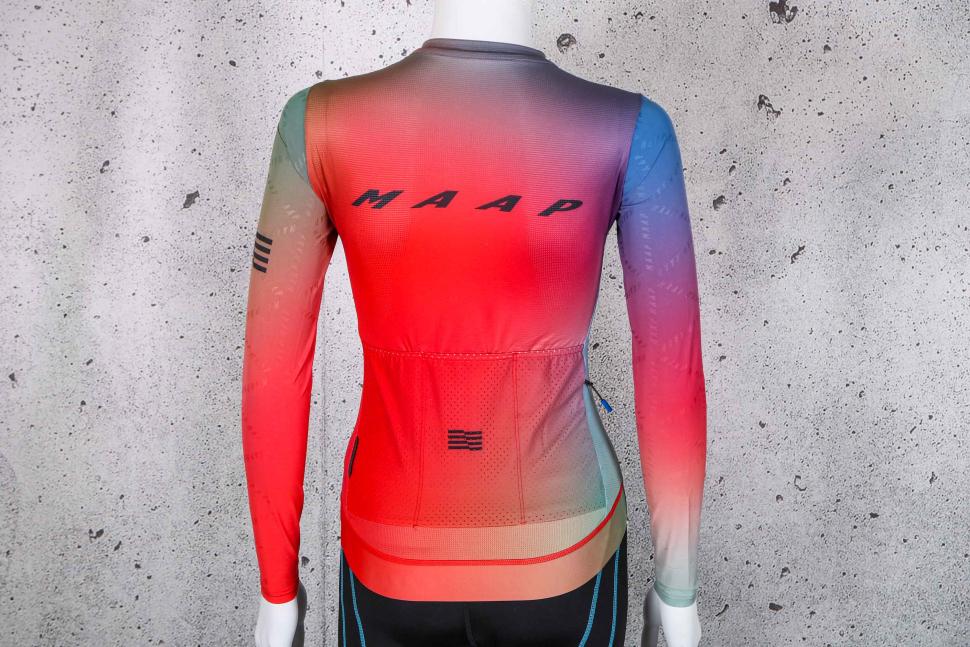 2023 MAAP Women's Blurred Out Pro Hex LS Jersey 2.0 - back.jpg