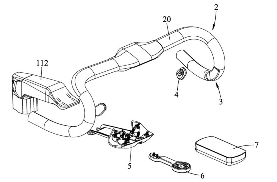 2023 SRAM bars integrated Blips patent - 1