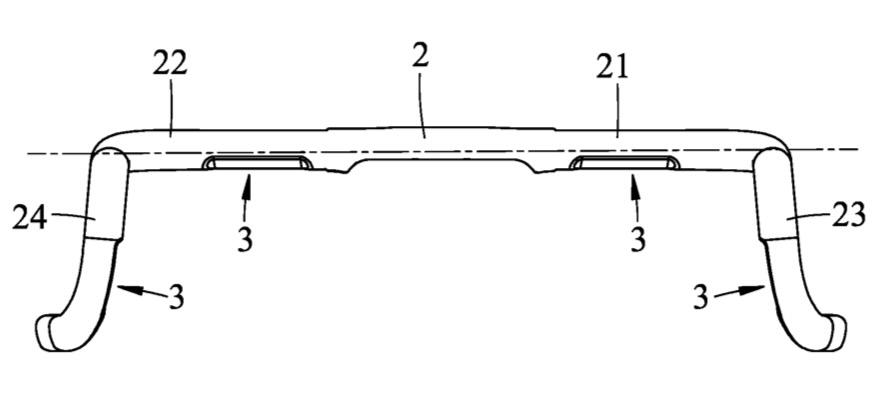 2023 SRAM bars integrated Blips patent - 2