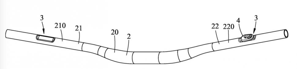 2023 SRAM bars integrated Blips patent - 3