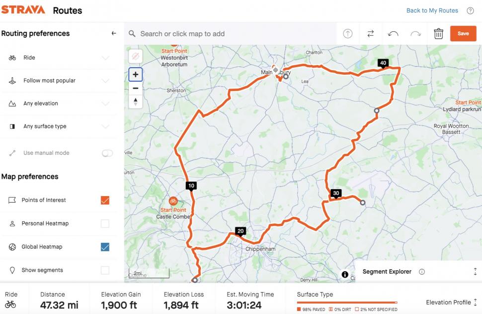2023 Strava route - 1