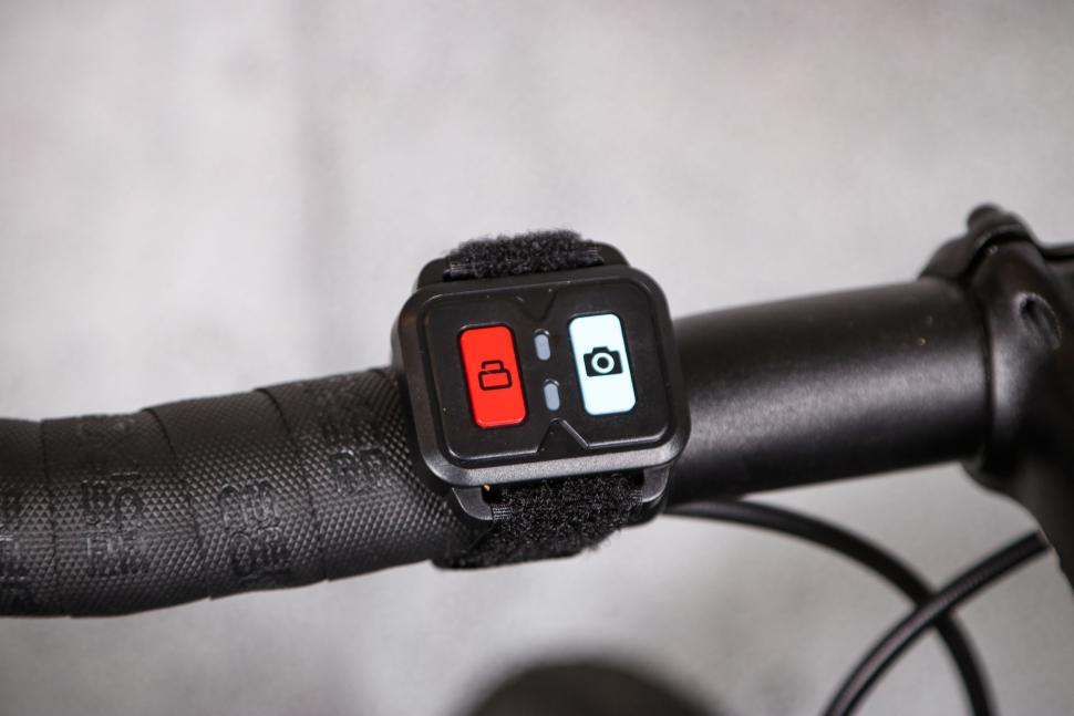 2023 Techalogic DC-2 Pro Dual Lens Helmet Camera - remote on bars.jpg