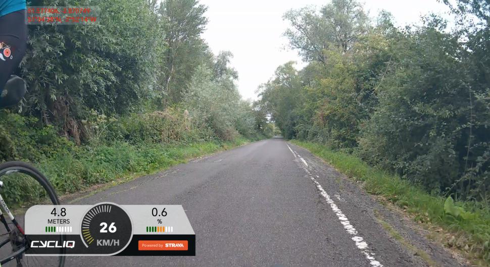 2024 Cycliq Fly6 Pro - Strava overlay