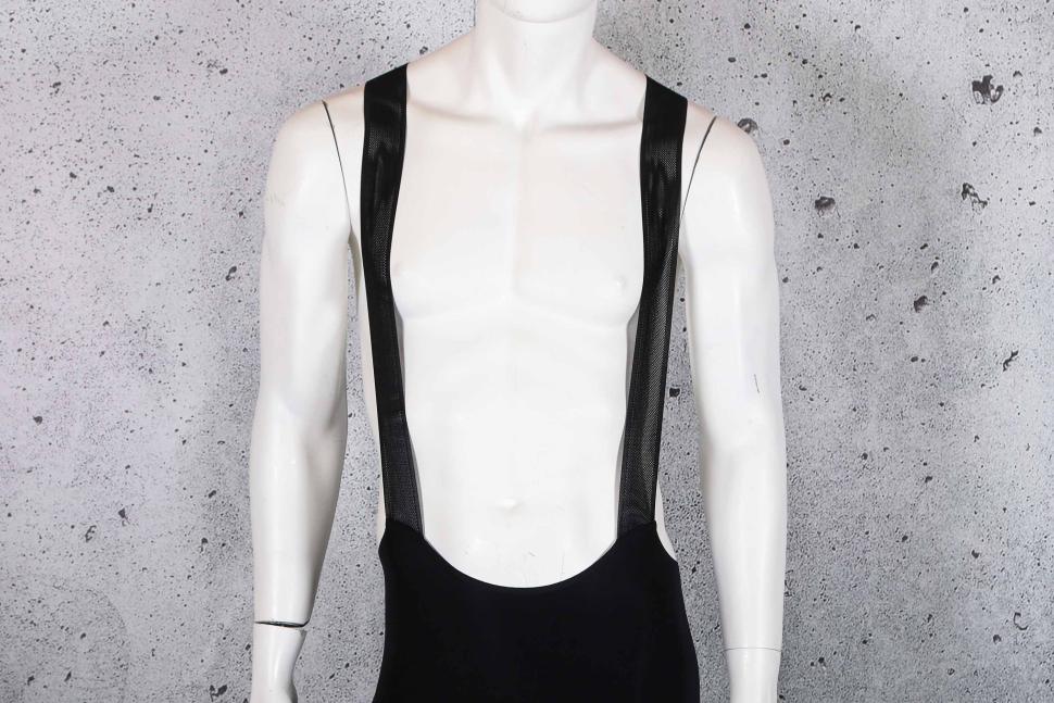 2024 EKOI SUPERSOFT Short Bib Shorts Black - straps front.jpg