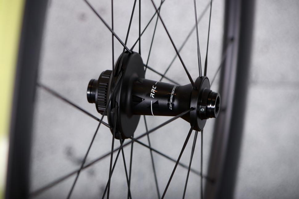 2024 Miche Kleos 50mm Tubeless Wheelset - front hub 2.jpg