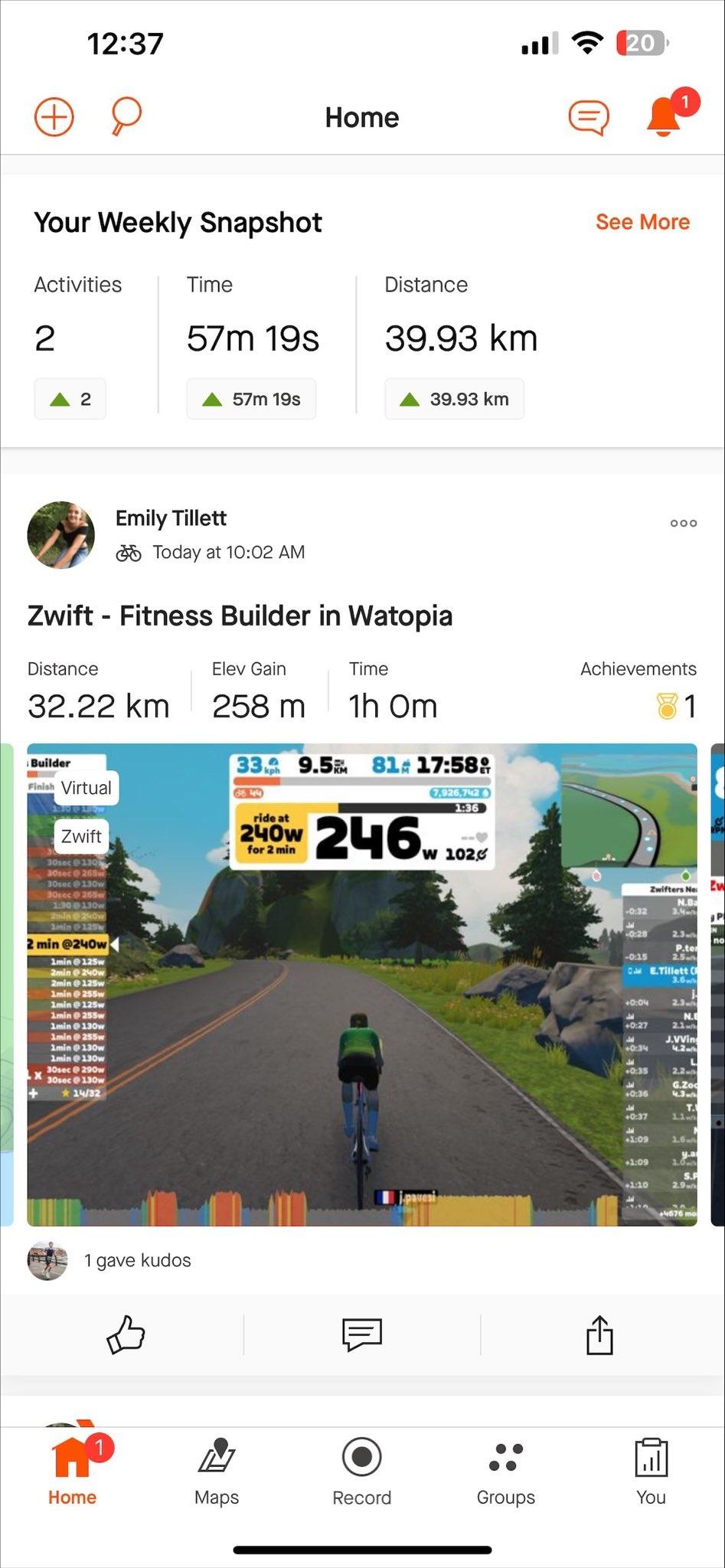 2024 Strava Weekly Snapshot - 1
