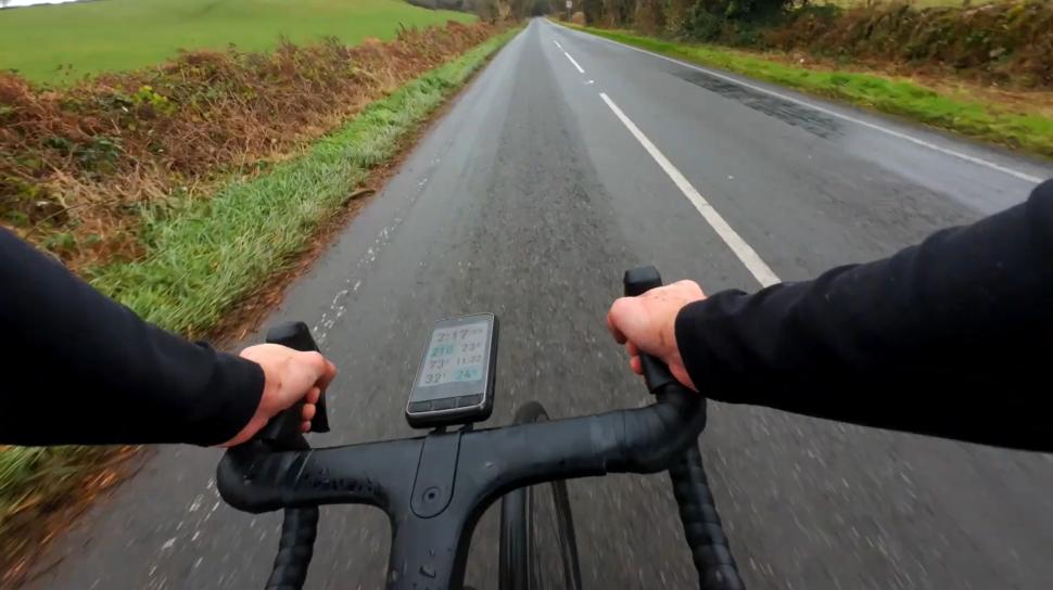 2024 wahoo elemnt ace on bike ride