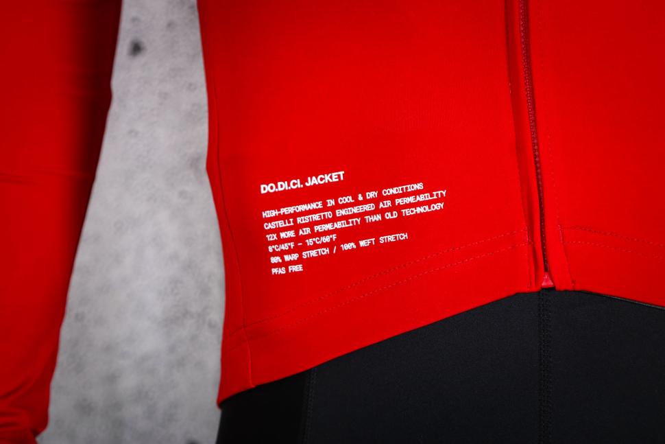 2025 Castelli DODICI long sleeved jacket - detail.jpg