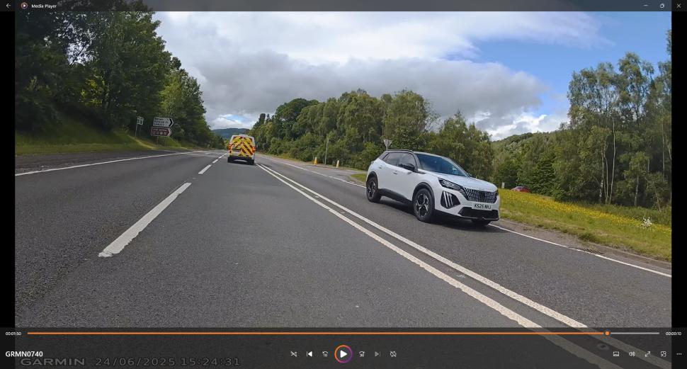 2025 Garmin Varia Vue Daytime Recording 2 - 60MPH road.png