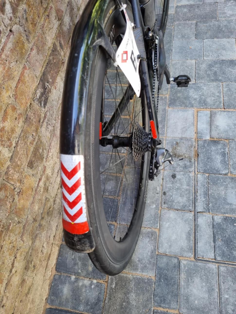 2025 London-Edinburgh-London Ian McBride Trek Madone mudguard