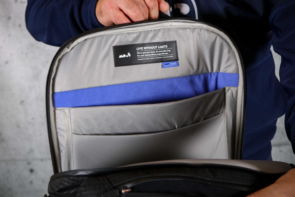 2025 Mous UltraTex Optimal Lid Backpack - inside laopt top sleeve.jpg