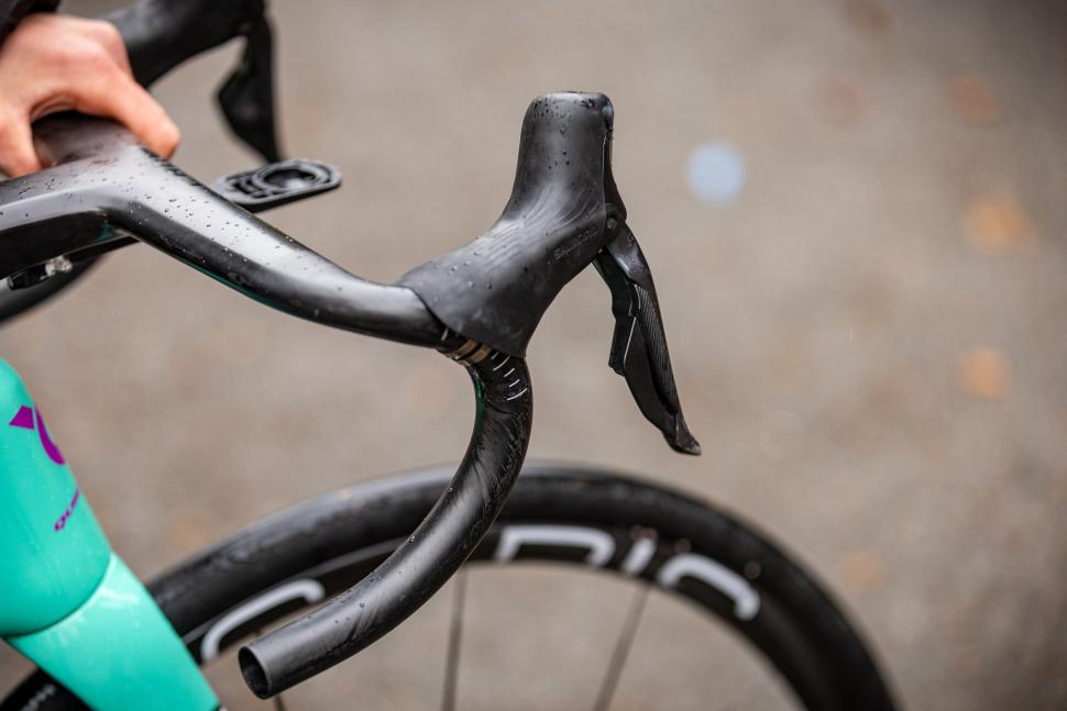 2025 National Hill Climb Championships - Harry Hudson handlebars with bar tape removed
