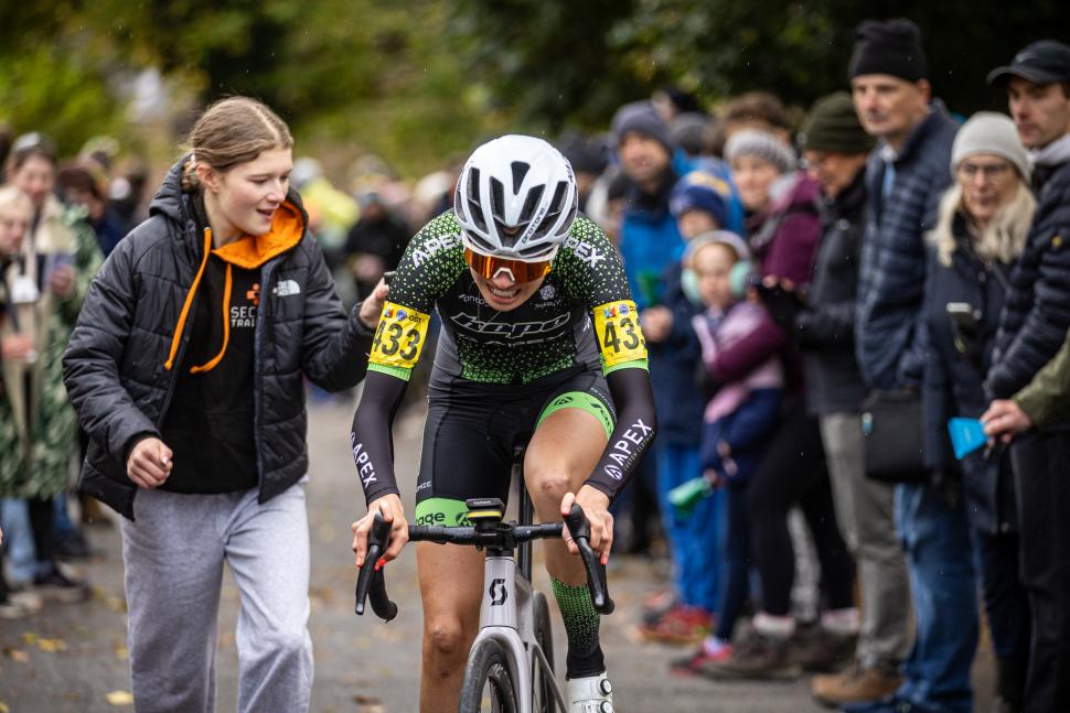 2025 National Hill Climb Championships - rider mid-effort