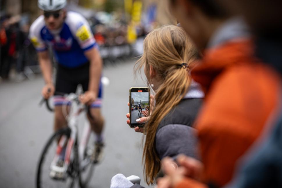 2025 National Hill Climb Championships - spectator taking photo