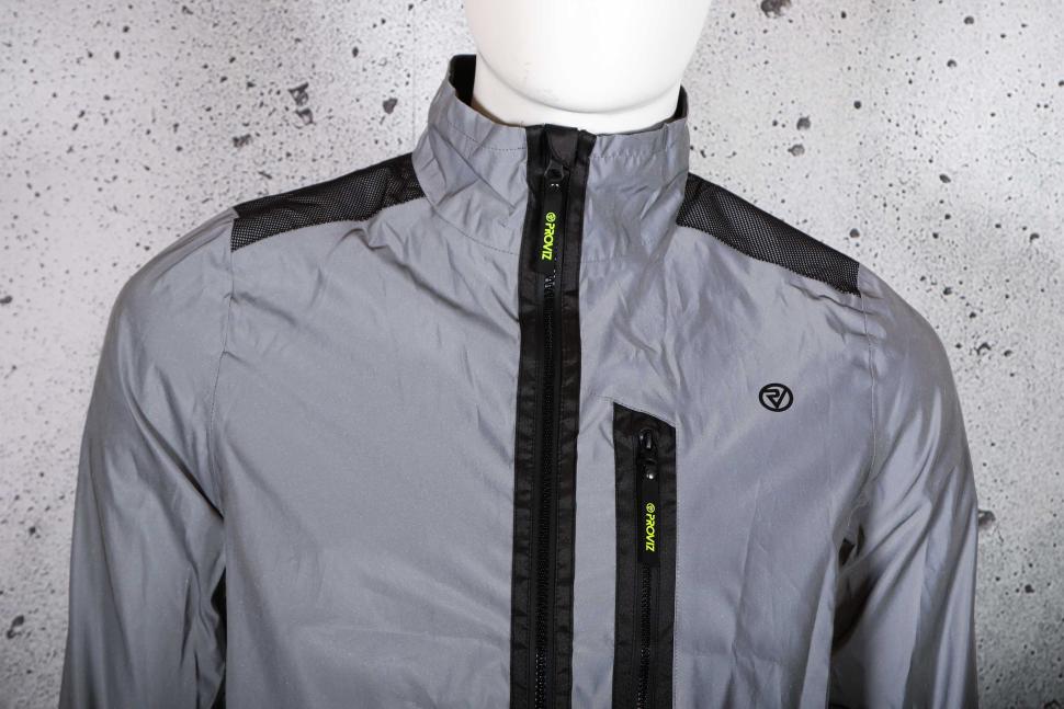 2025 Proviz City Men's 100% Reflective Commuter Cycling Jacket - chest.jpg