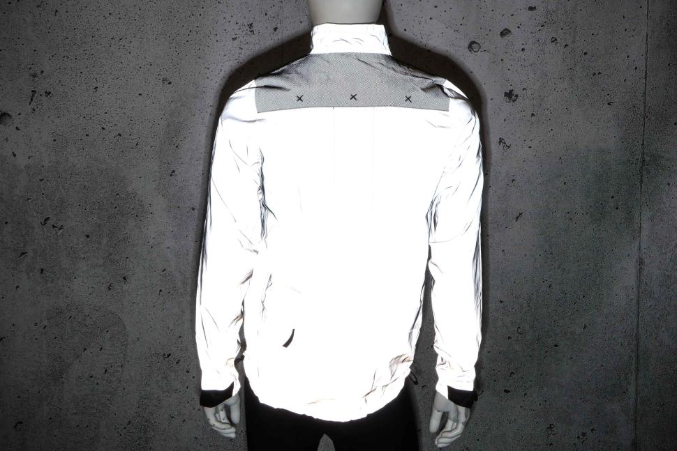2025 Proviz City Men's 100% Reflective Commuter Cycling Jacket - rear reflective.jpg
