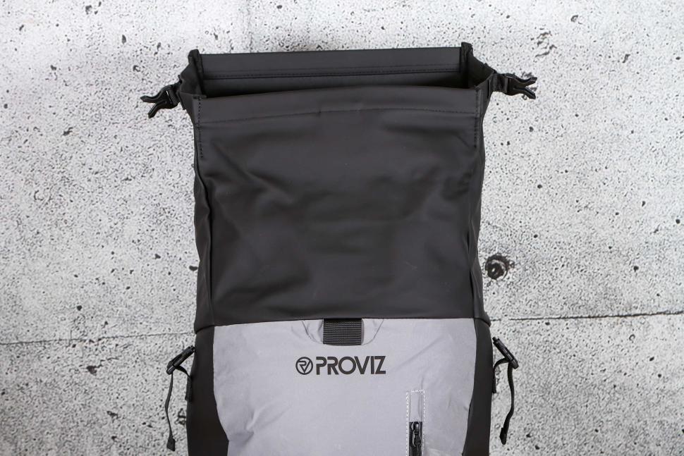 2025 Proviz Reflective Rolltop Backpack - rolltop open.jpg