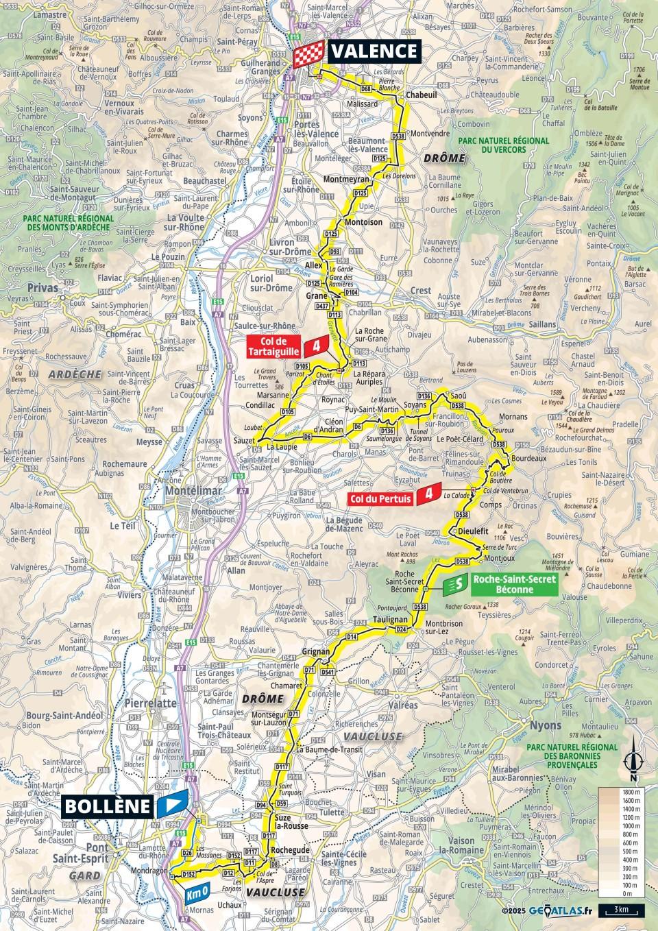 2025 Tour de France stage 17 map