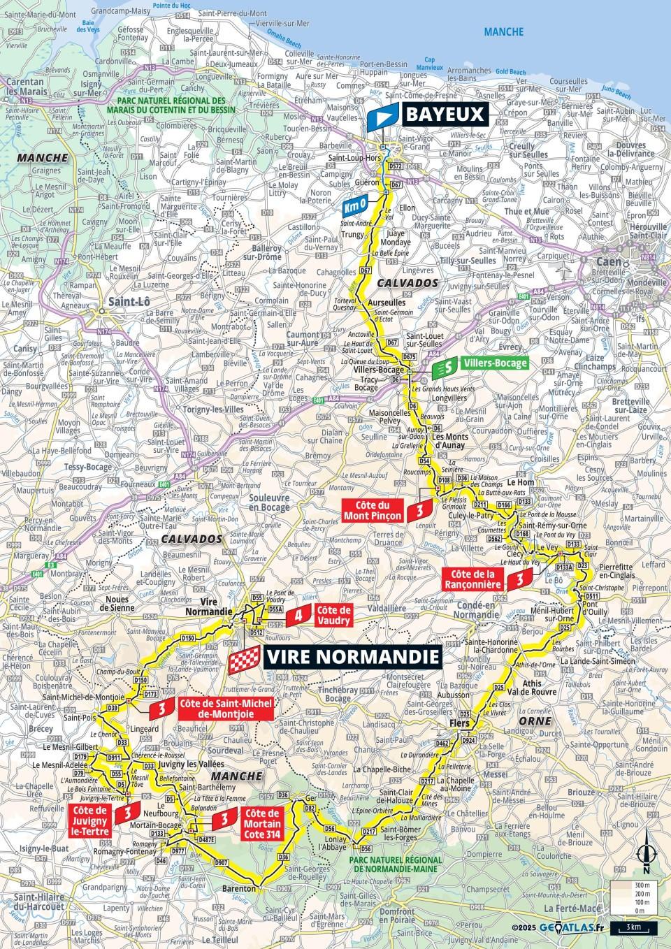 2025 Tour de France stage 6 map