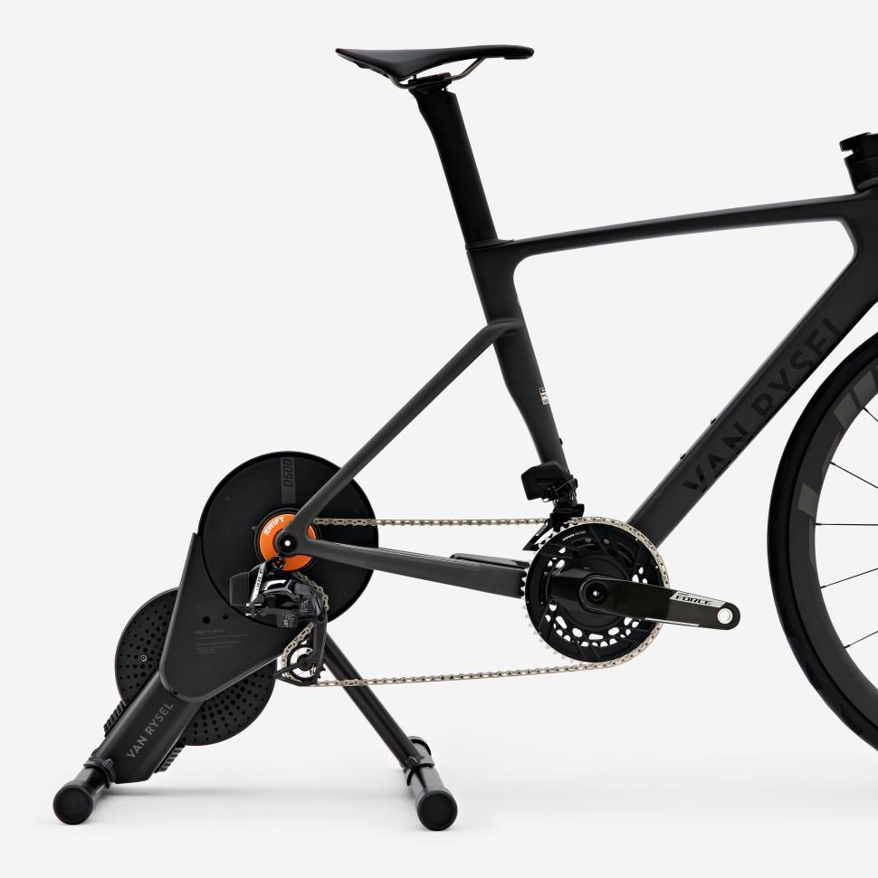 2025 Van Rysel D500 trainer with Zwift Cog bike on 