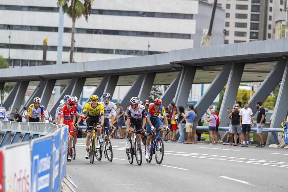 2025 Vuelta riders after stage 11 shortened due to protests 