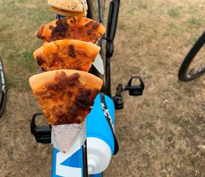 Top tube pizza (Image: Louise Short/ Facebook)