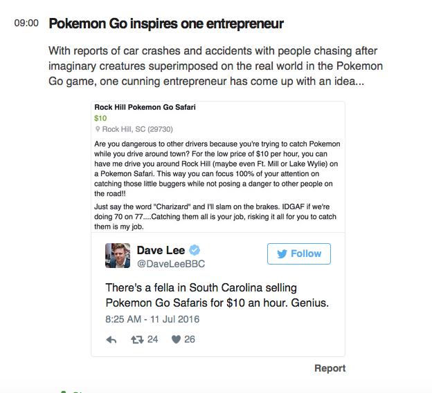 Pokémon GO designated driver offer