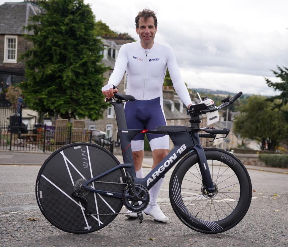 2022 Mark Beaumont NC500 record Argon 18 E-119 Tri+ (Mark Beaumont Facebook)