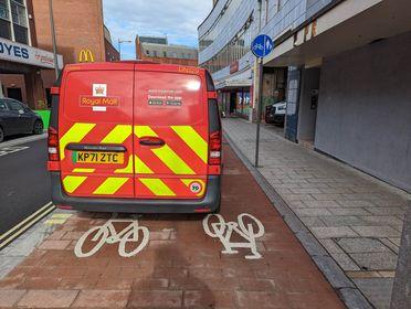 Royal Mail bike lane parking (road.cc reader Daniel)