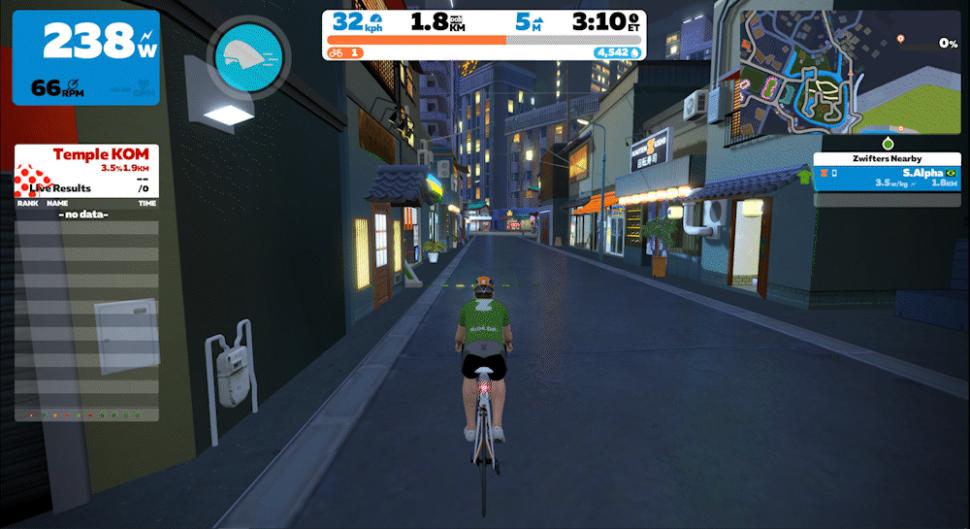 2022 Zwift holographic replay gif