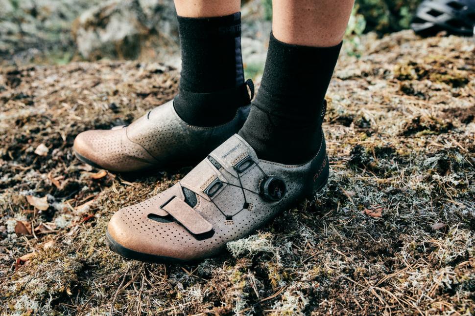 2023 Shimano RX8 gravel shoes worn