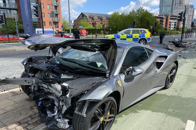 Manchester Ferrari crash (GMP Traffic)