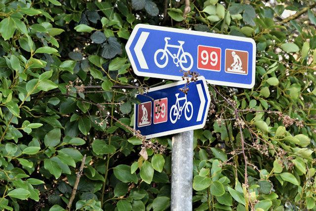 National Cycle Network signs