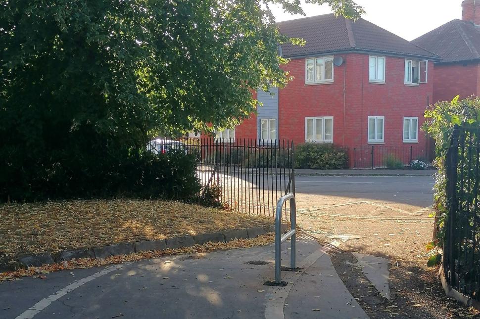 Bizarre cycle path barrier installed in Taunton