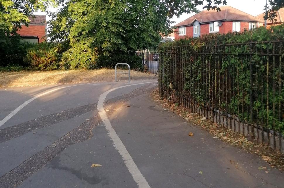 Bizarre cycle path barrier installed in Taunton