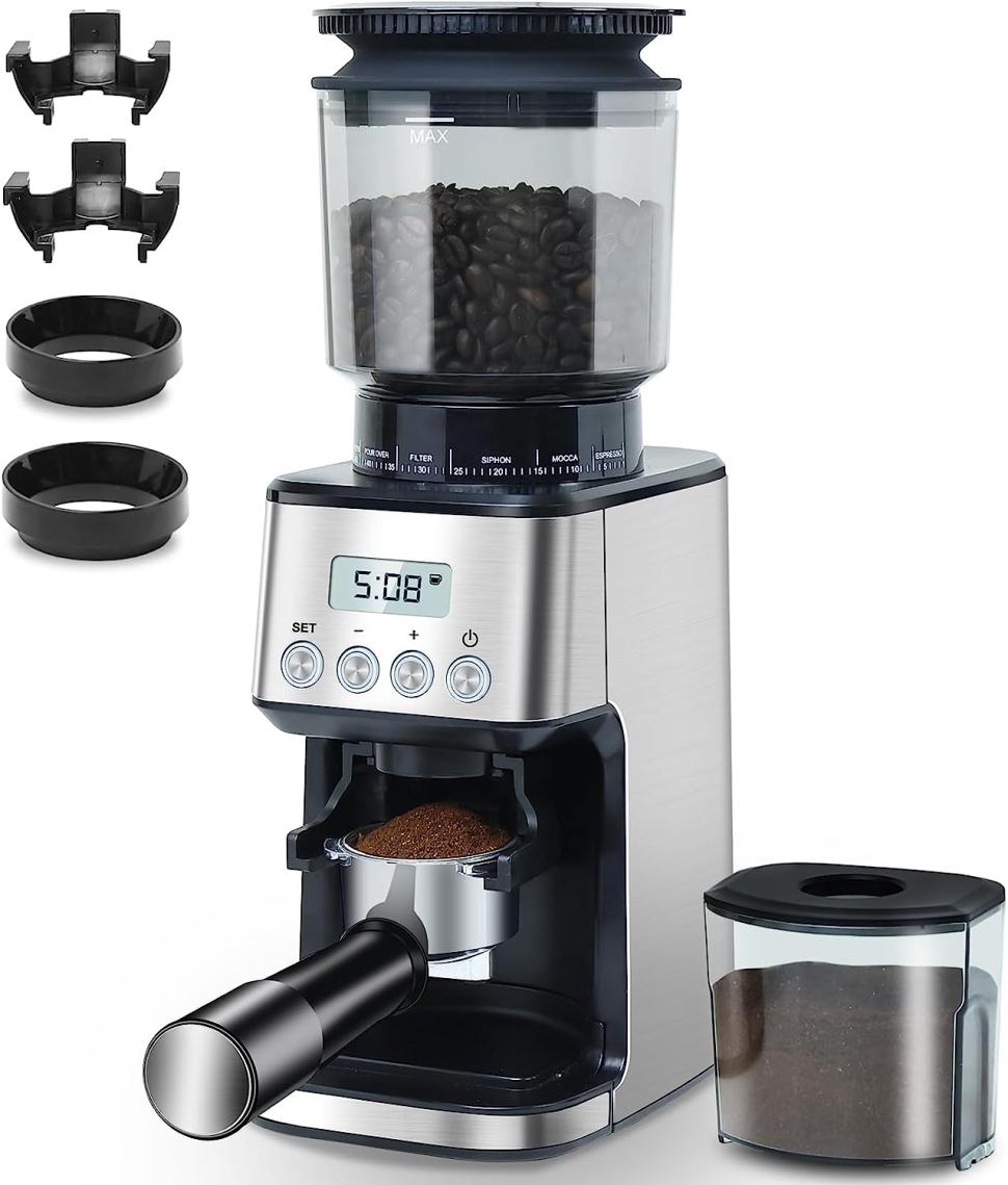 Amazon Prime Day Homtone Electric Conical Burr coffee bean grinder 