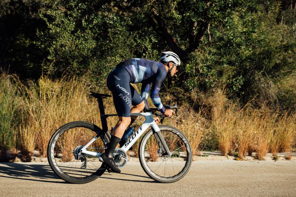 NSN Cycling Team riding Scott bikes at winter training camp, December 2025