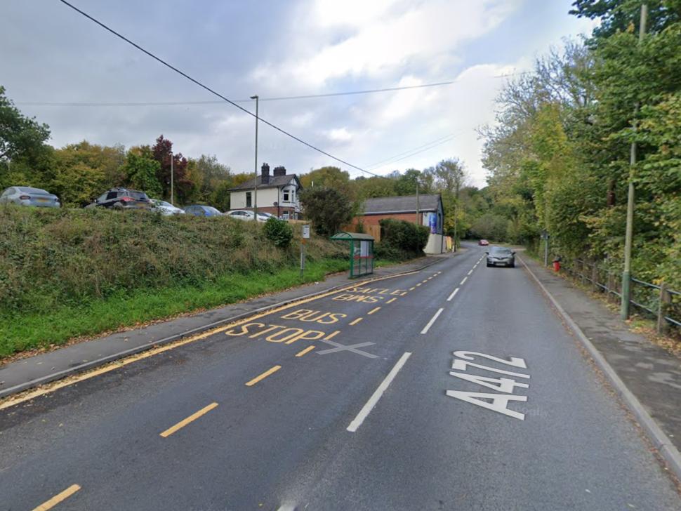 A472, Ystrad Mynach (Google Maps)