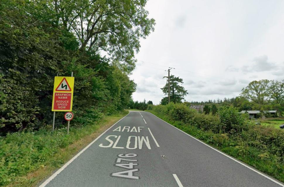 A476 near Ffairfach, Wales