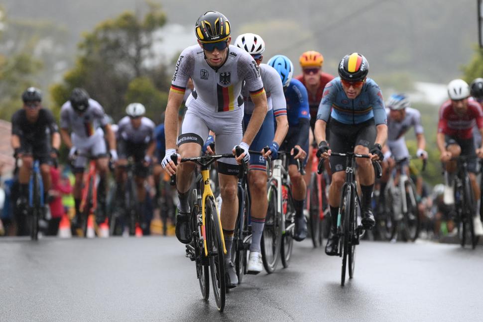 Michel Hessmann, 2022 U23 world road race championships, Wollongong (Alex Broadway/SWpix.com)
